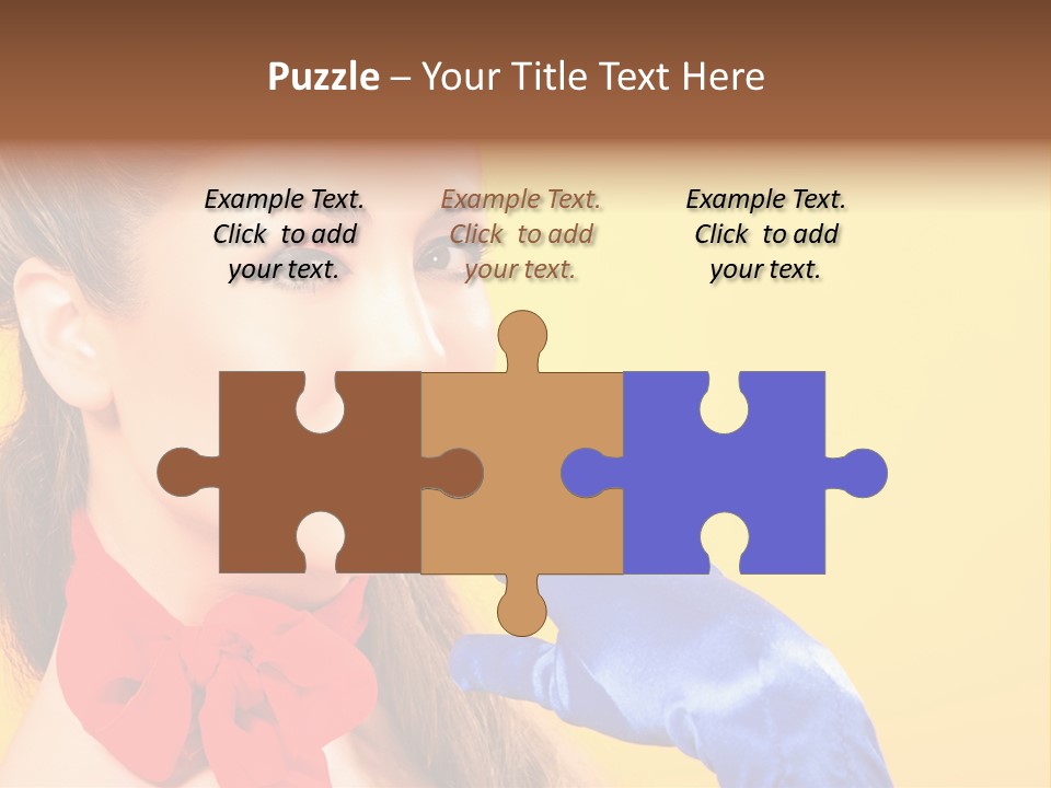 Girl Vintage People PowerPoint Template