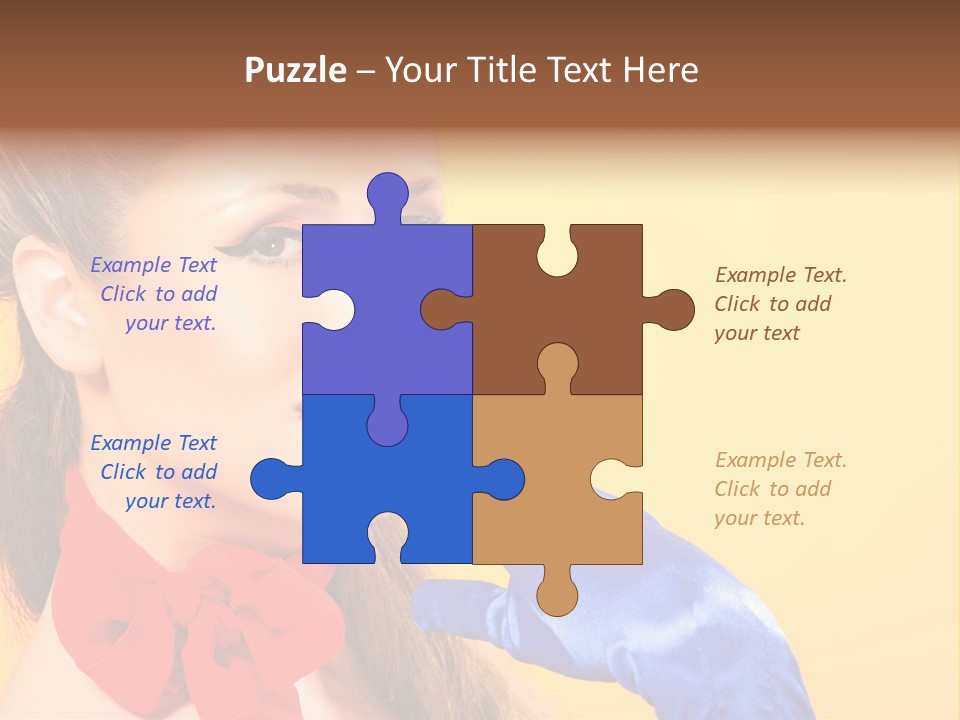 Girl Vintage People PowerPoint Template