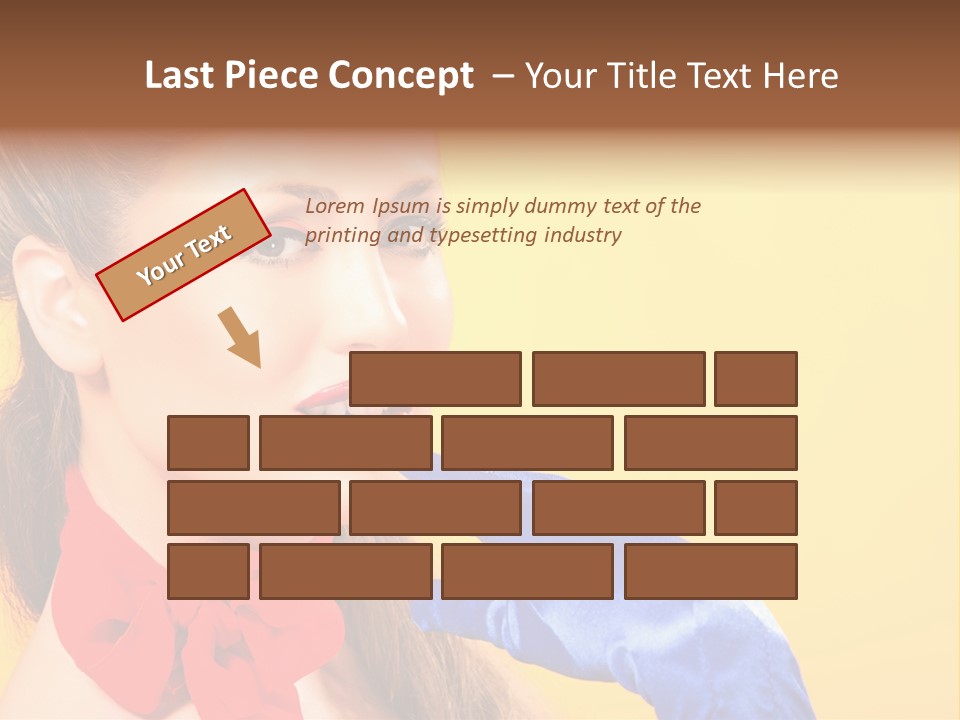 Girl Vintage People PowerPoint Template