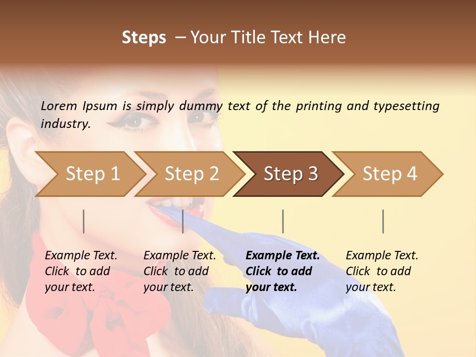 Girl Vintage People PowerPoint Template