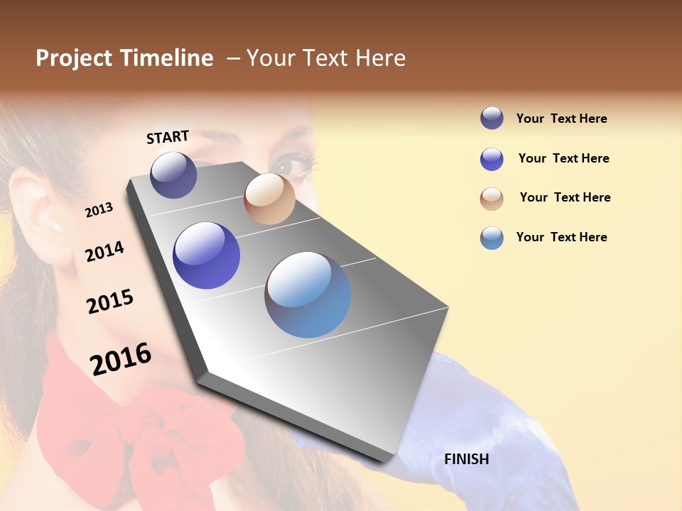 Girl Vintage People PowerPoint Template