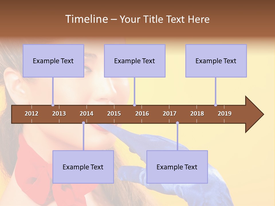 Girl Vintage People PowerPoint Template