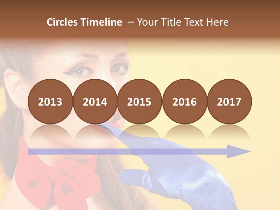 Girl Vintage People PowerPoint Template