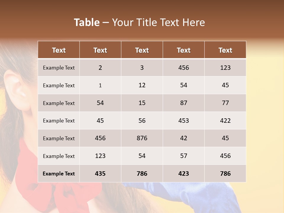 Girl Vintage People PowerPoint Template