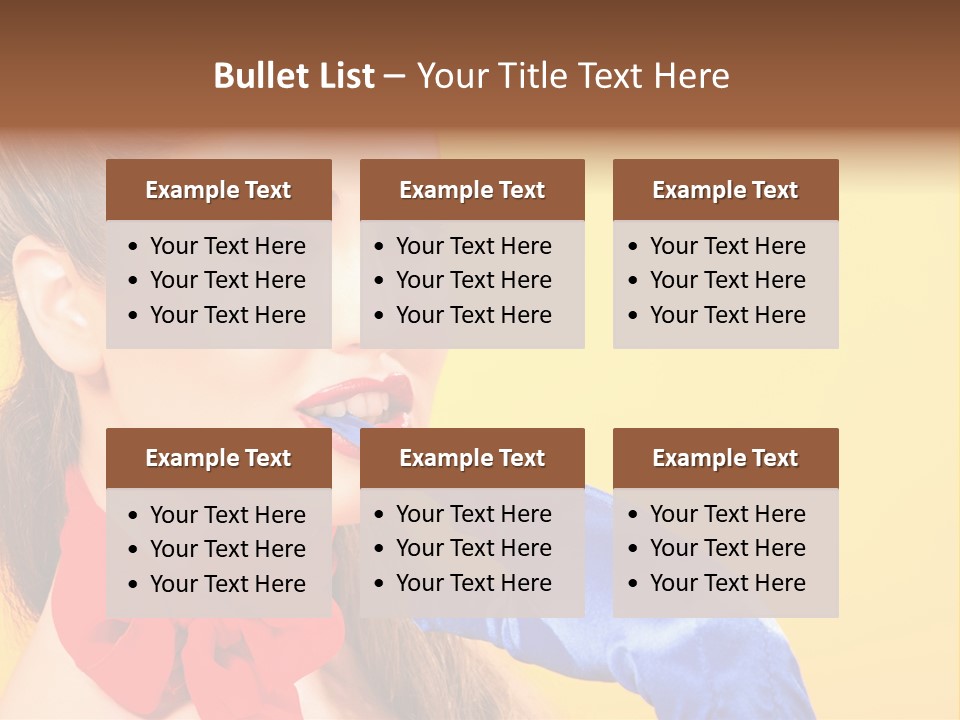 Girl Vintage People PowerPoint Template