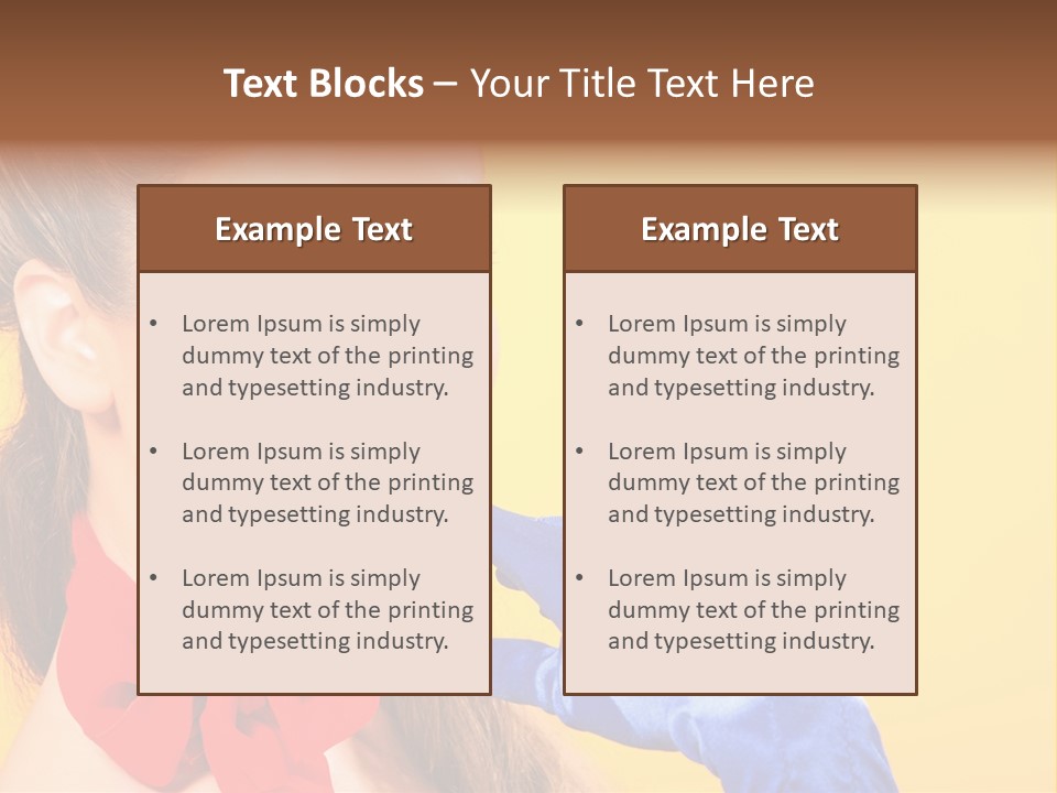 Girl Vintage People PowerPoint Template