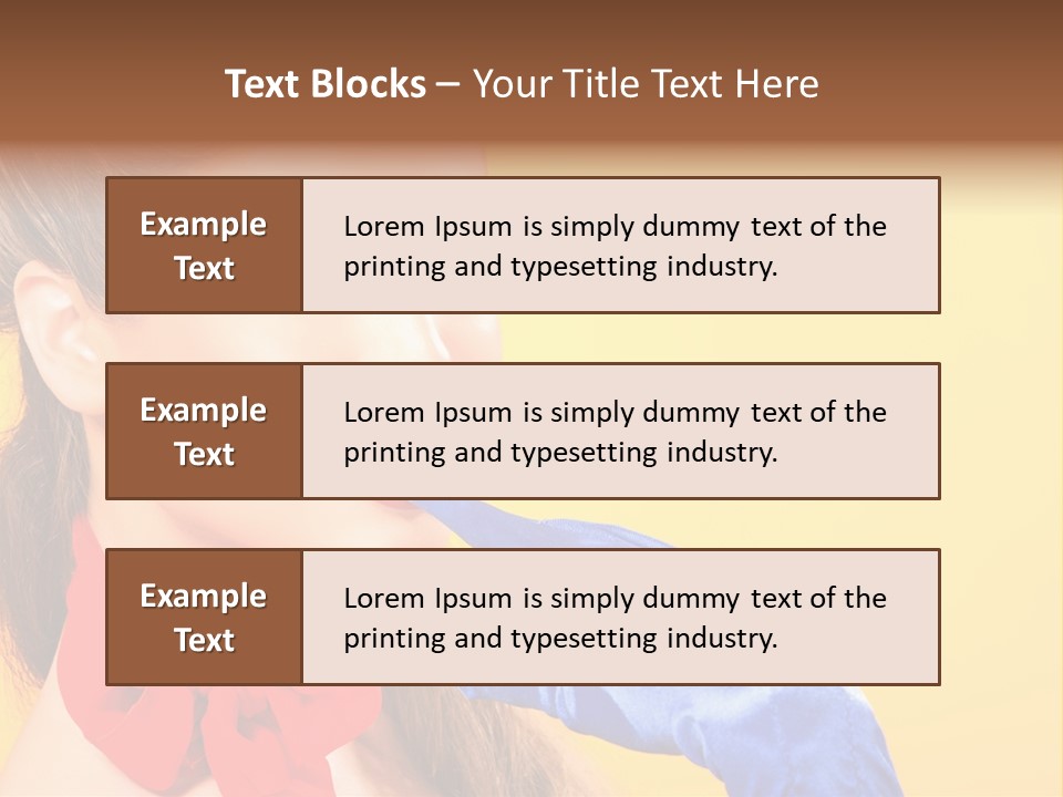 Girl Vintage People PowerPoint Template