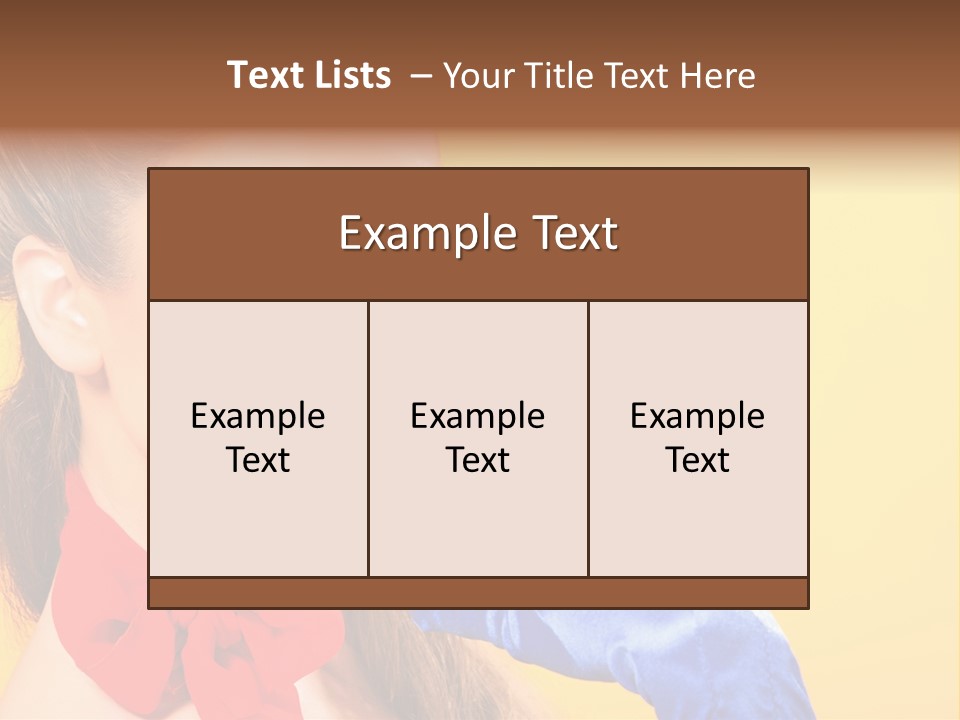 Girl Vintage People PowerPoint Template