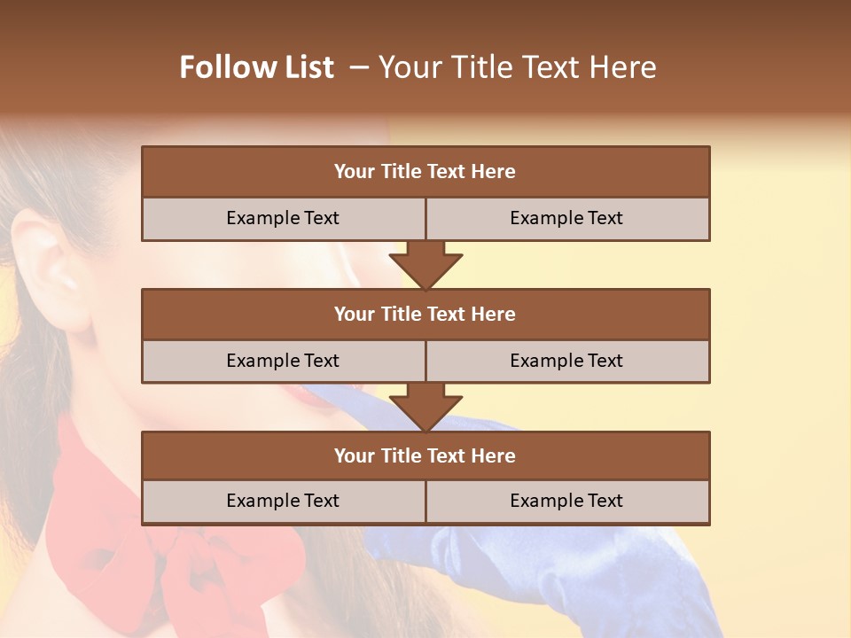 Girl Vintage People PowerPoint Template