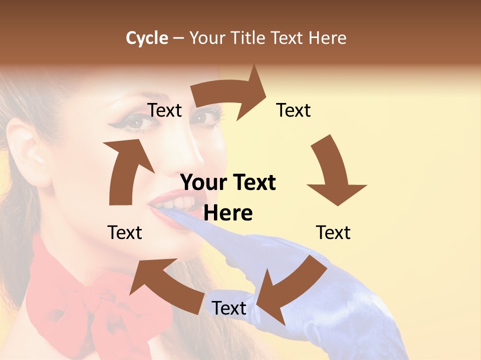 Girl Vintage People PowerPoint Template