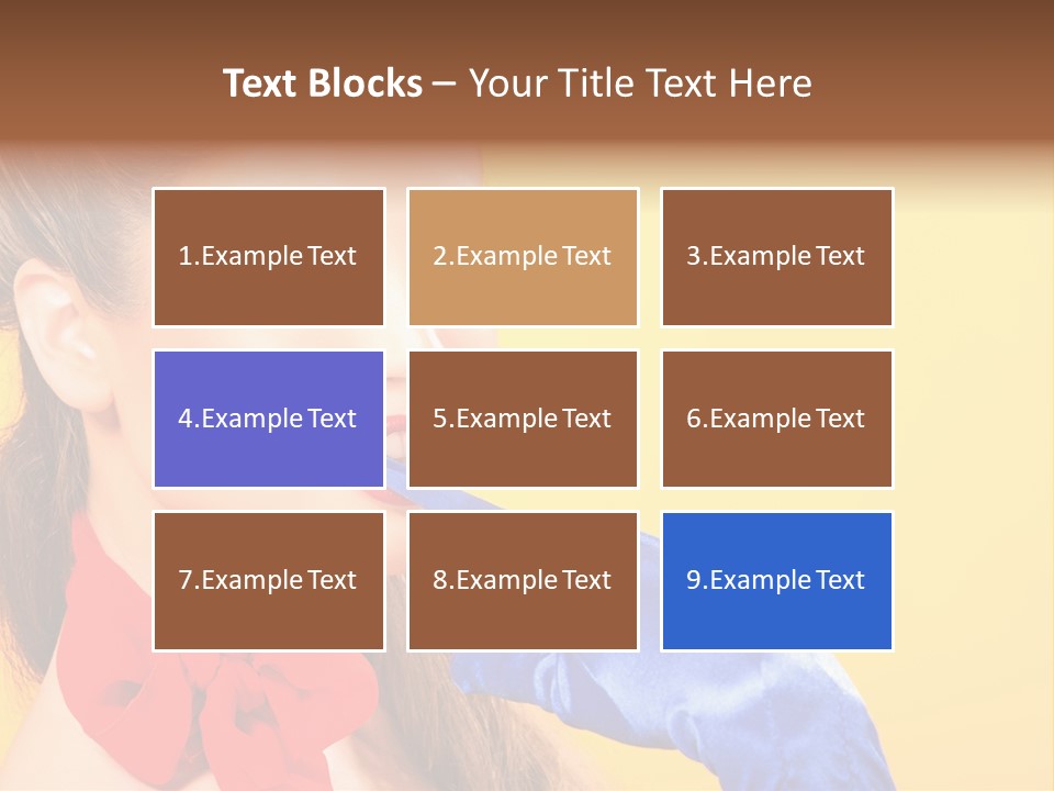 Girl Vintage People PowerPoint Template