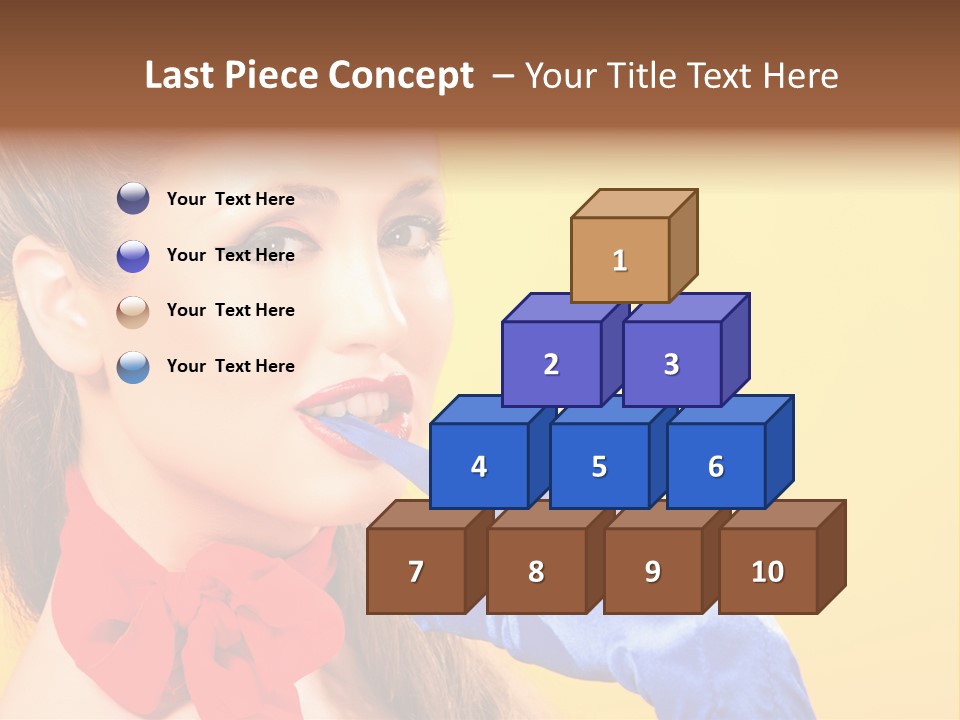 Girl Vintage People PowerPoint Template