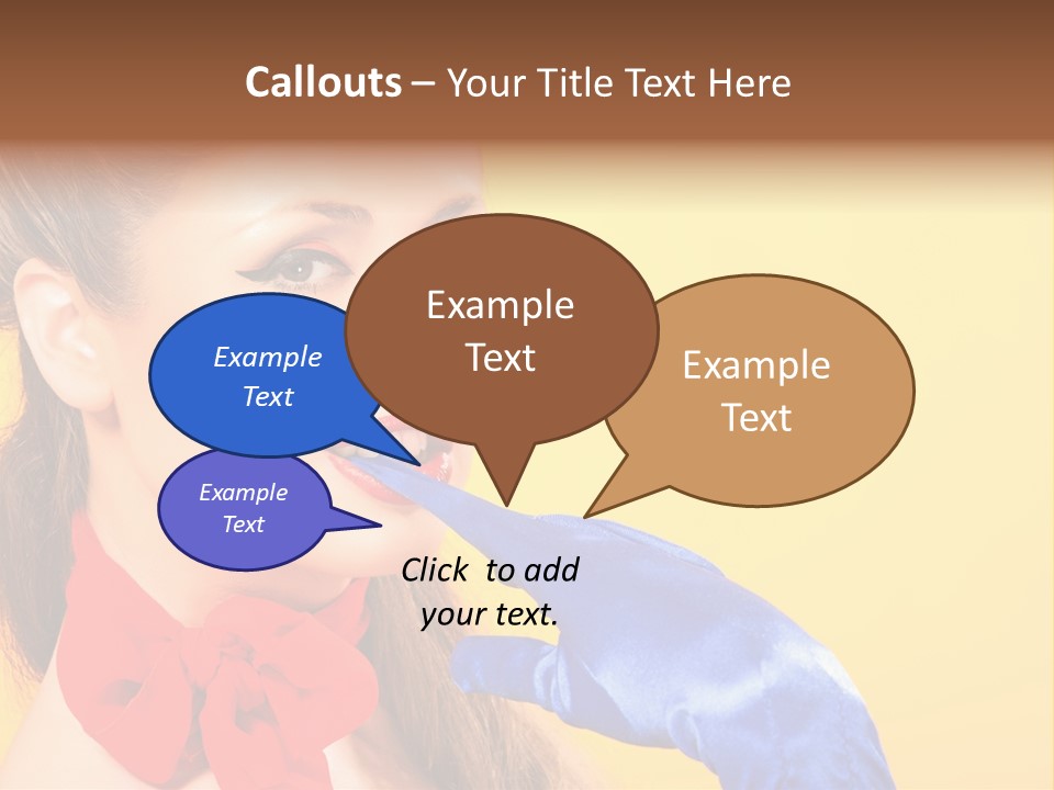 Girl Vintage People PowerPoint Template