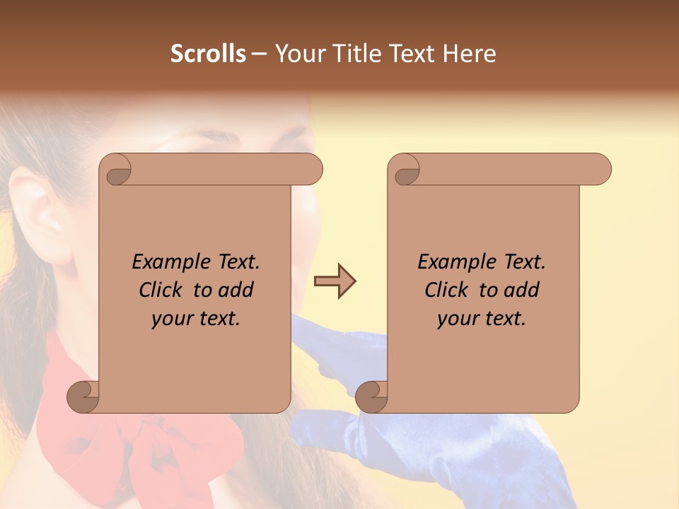 Girl Vintage People PowerPoint Template