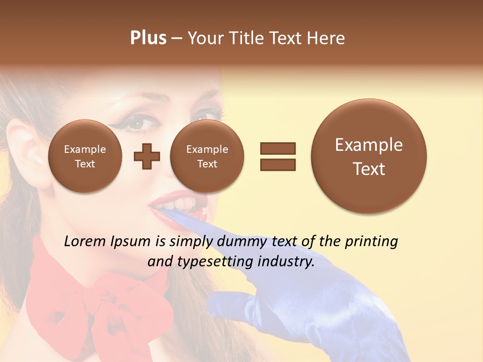 Girl Vintage People PowerPoint Template