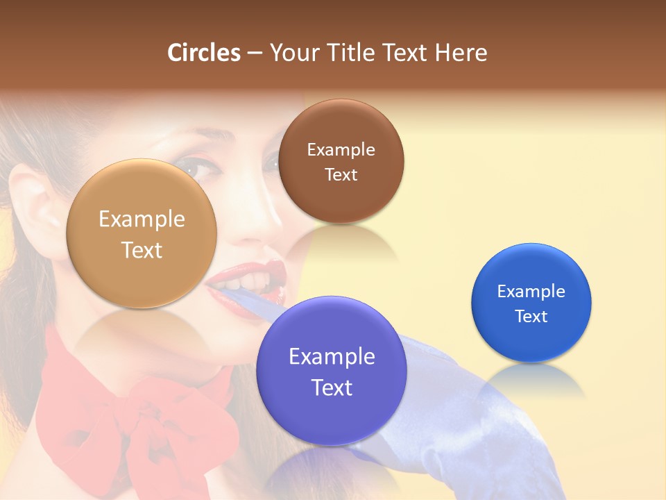 Girl Vintage People PowerPoint Template