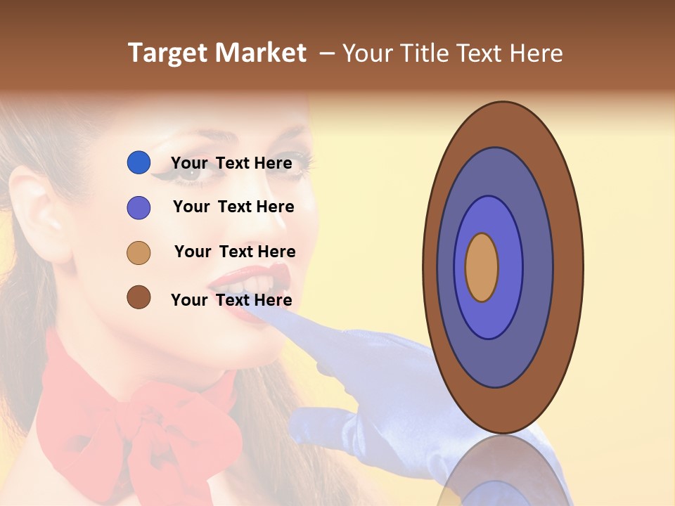 Girl Vintage People PowerPoint Template