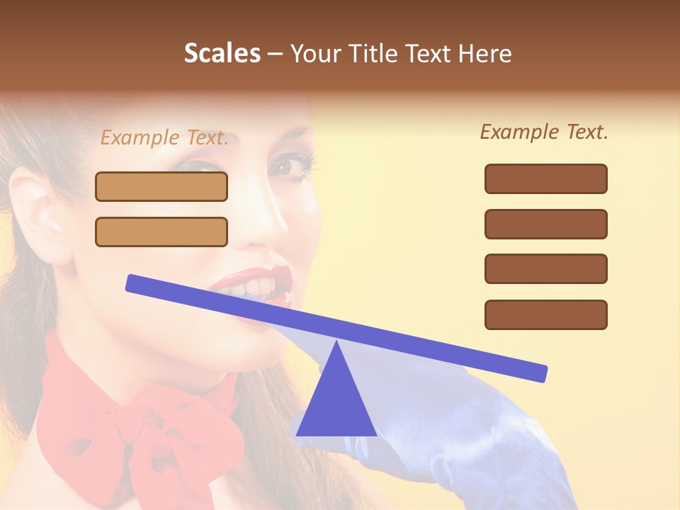 Girl Vintage People PowerPoint Template