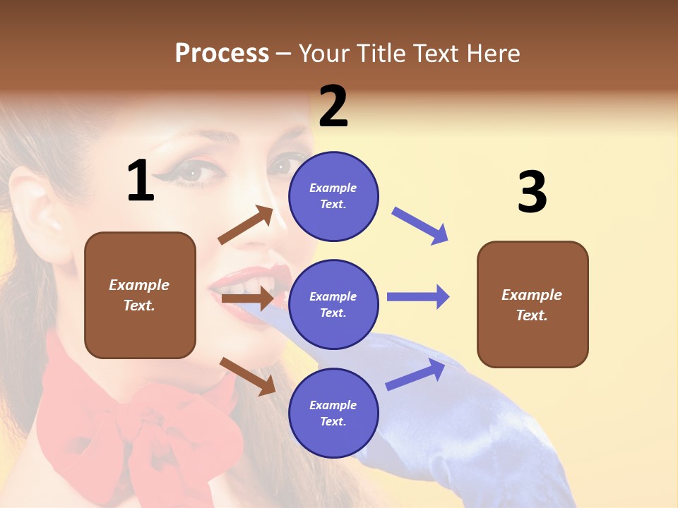 Girl Vintage People PowerPoint Template