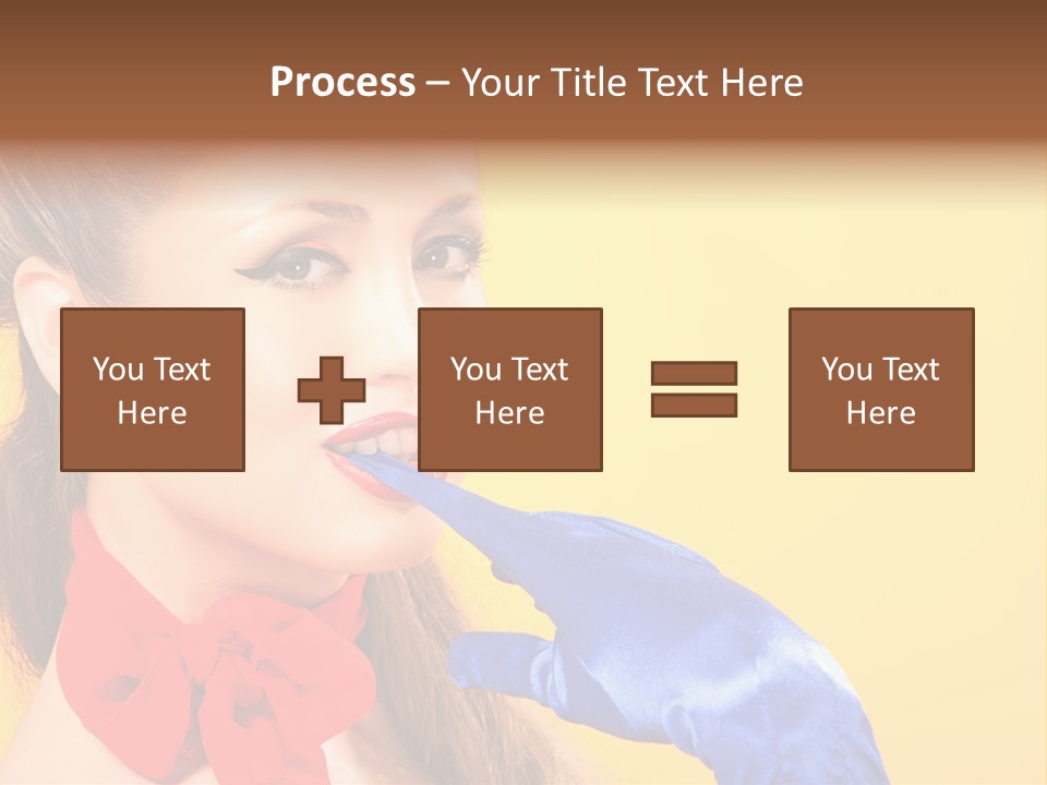 Girl Vintage People PowerPoint Template