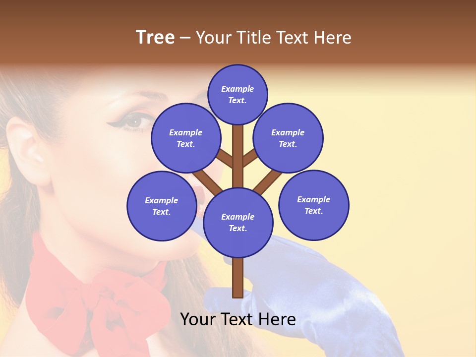 Girl Vintage People PowerPoint Template