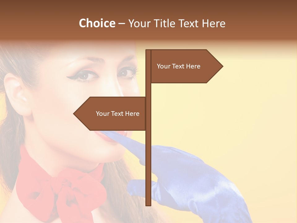 Girl Vintage People PowerPoint Template