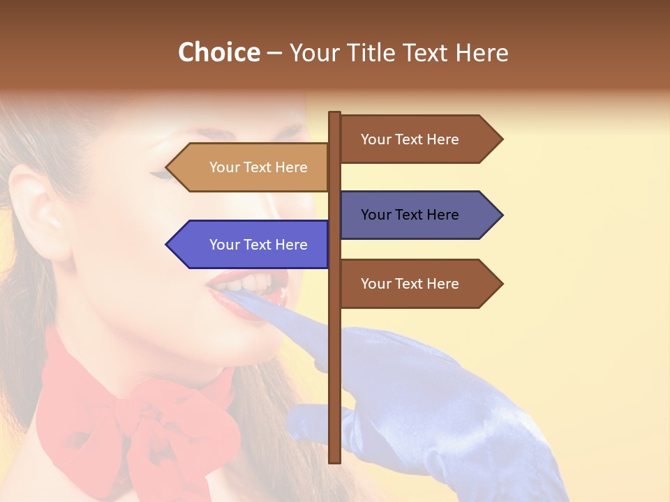 Girl Vintage People PowerPoint Template