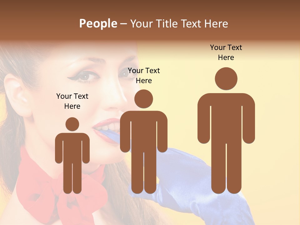 Girl Vintage People PowerPoint Template