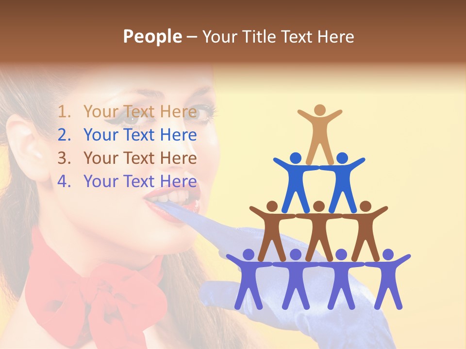 Girl Vintage People PowerPoint Template