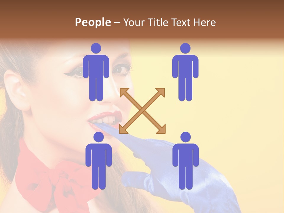 Girl Vintage People PowerPoint Template