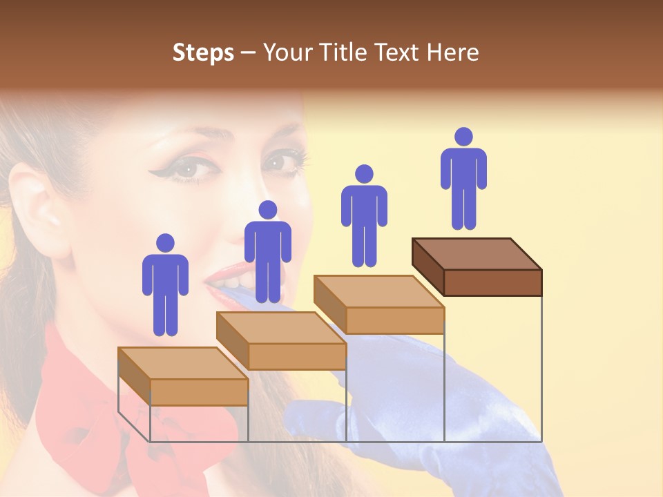 Girl Vintage People PowerPoint Template