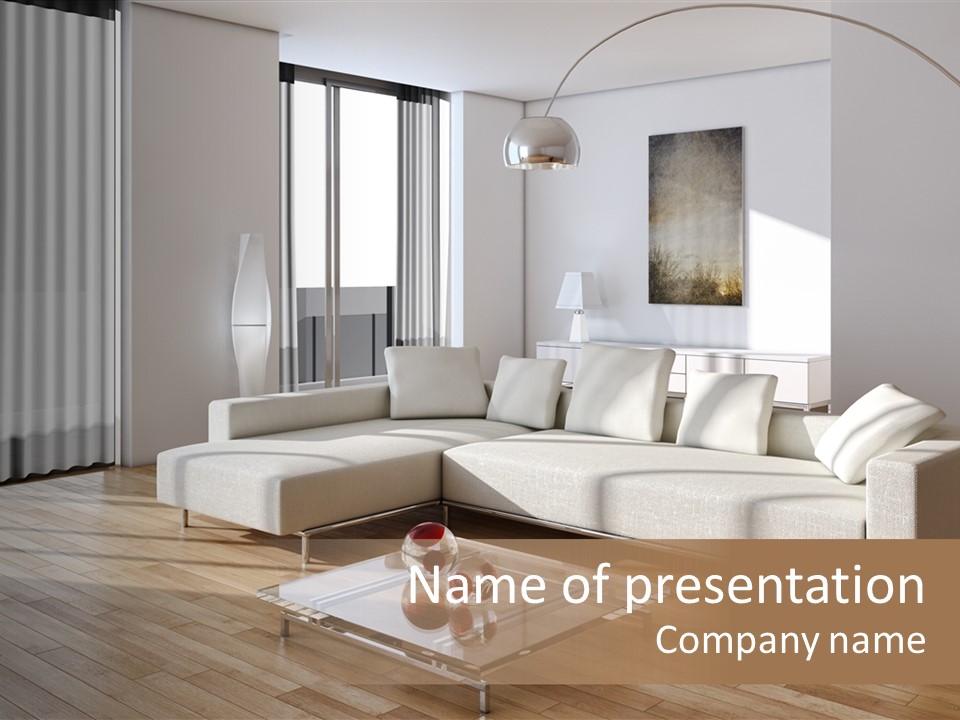 Window Living Home PowerPoint Template