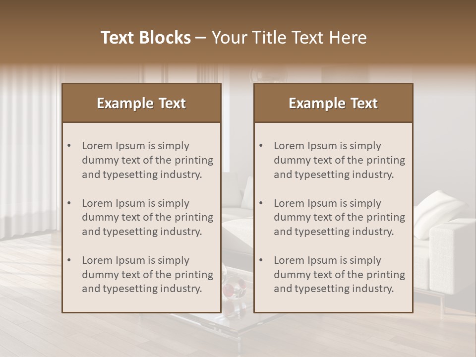 Window Living Home PowerPoint Template