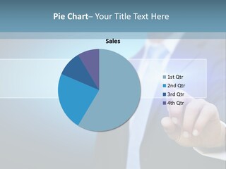 Business Hand Button PowerPoint Template