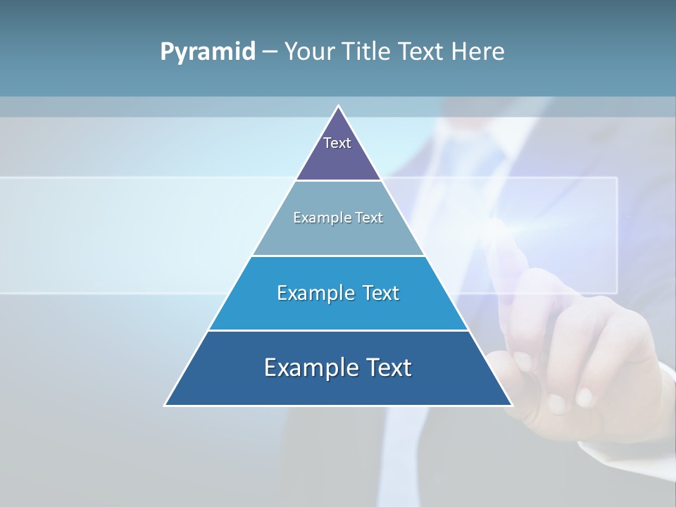 Business Hand Button PowerPoint Template