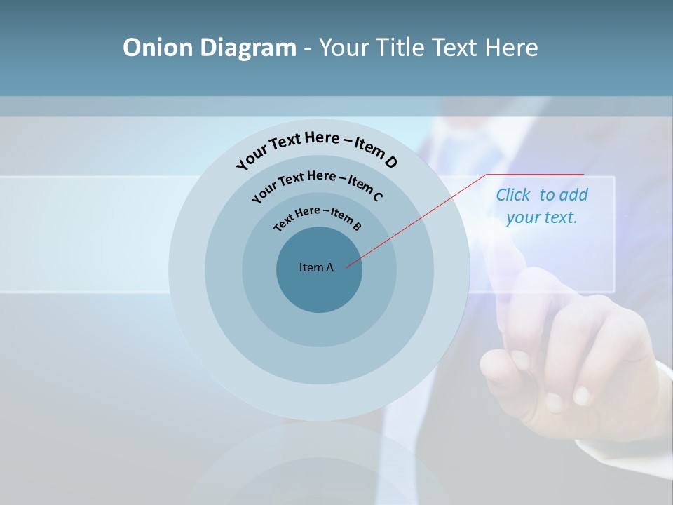Business Hand Button PowerPoint Template