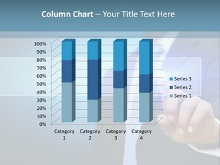 Business Hand Button PowerPoint Template