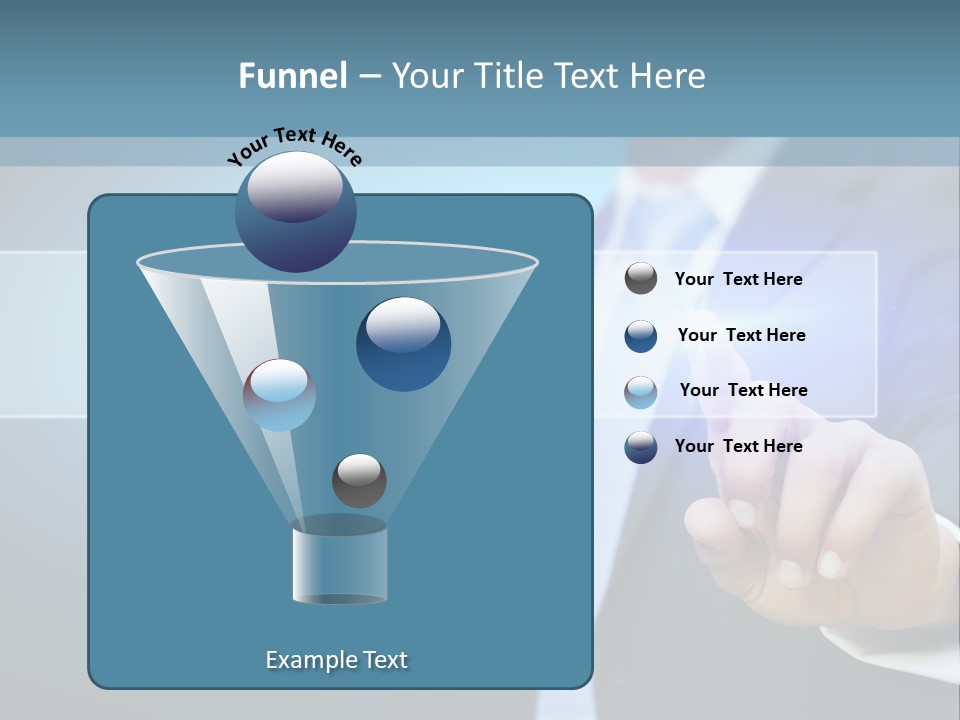 Business Hand Button PowerPoint Template