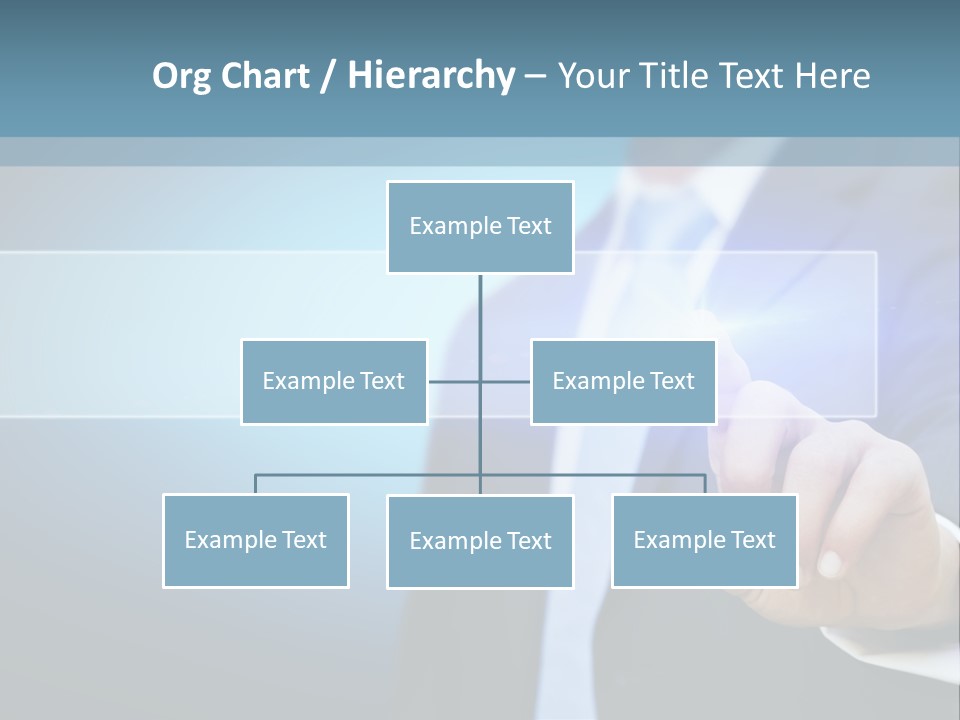 Business Hand Button PowerPoint Template