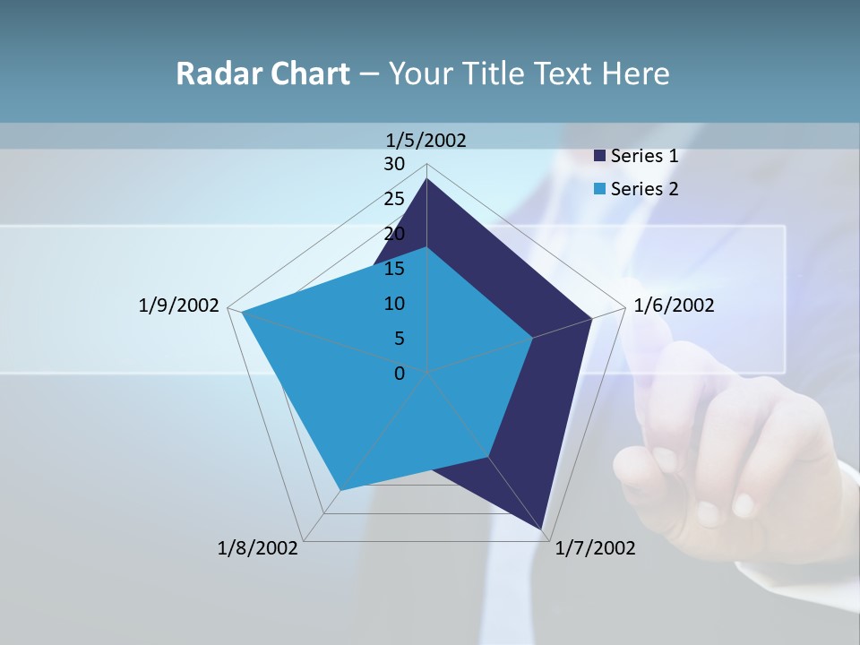 Business Hand Button PowerPoint Template