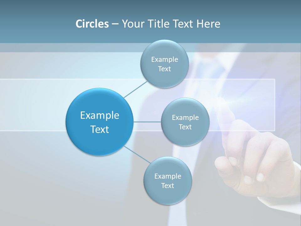 Business Hand Button PowerPoint Template