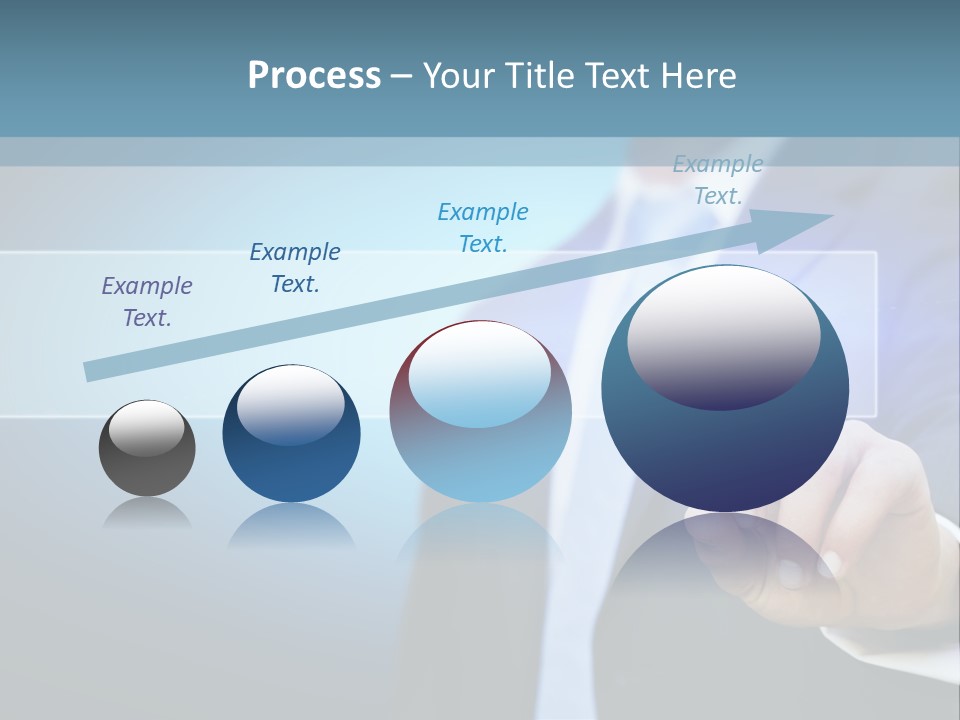 Business Hand Button PowerPoint Template