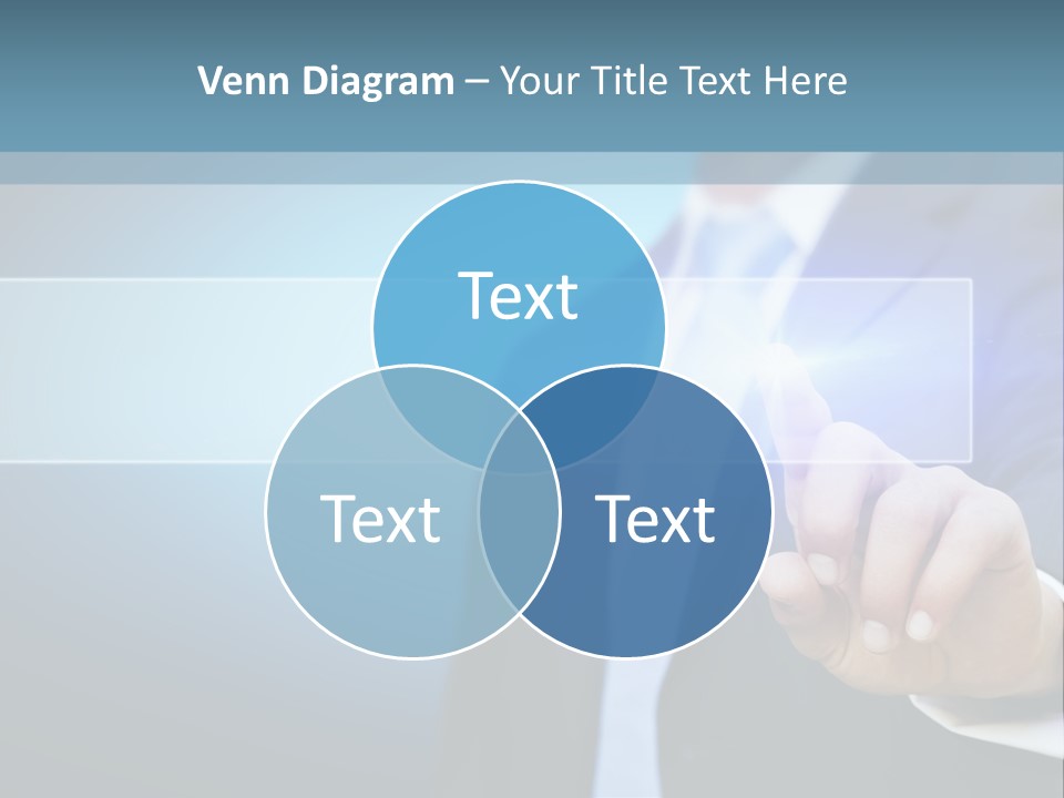 Business Hand Button PowerPoint Template