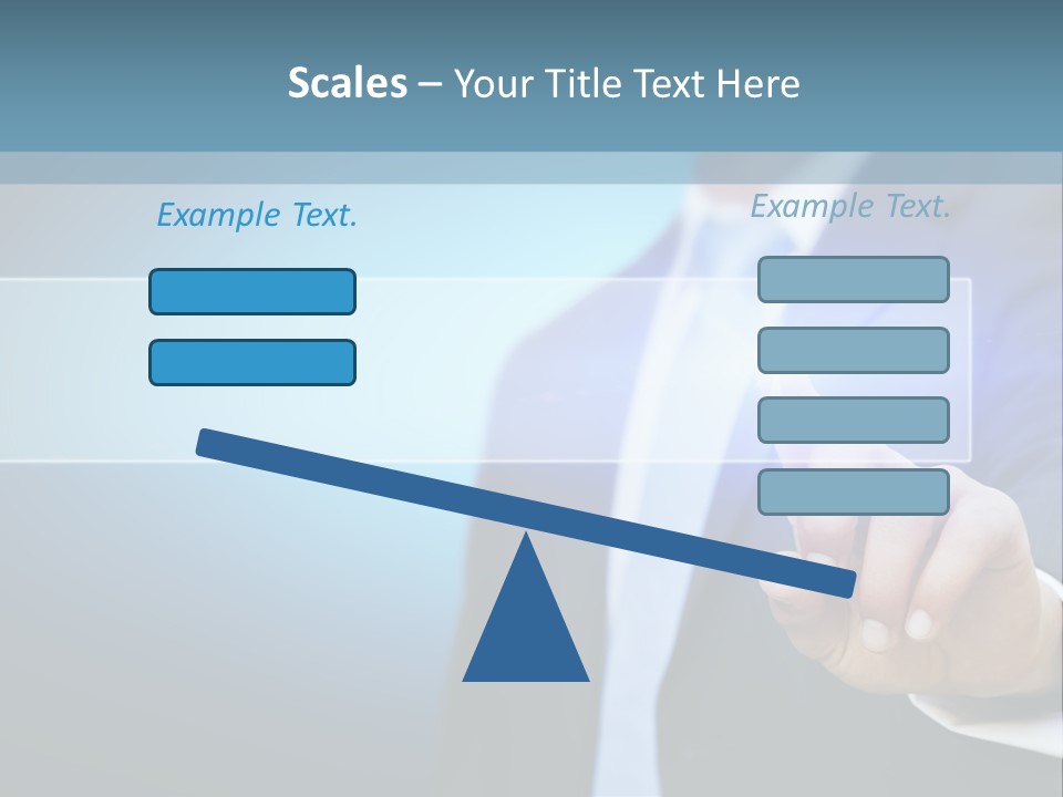 Business Hand Button PowerPoint Template