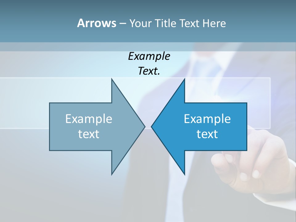 Business Hand Button PowerPoint Template
