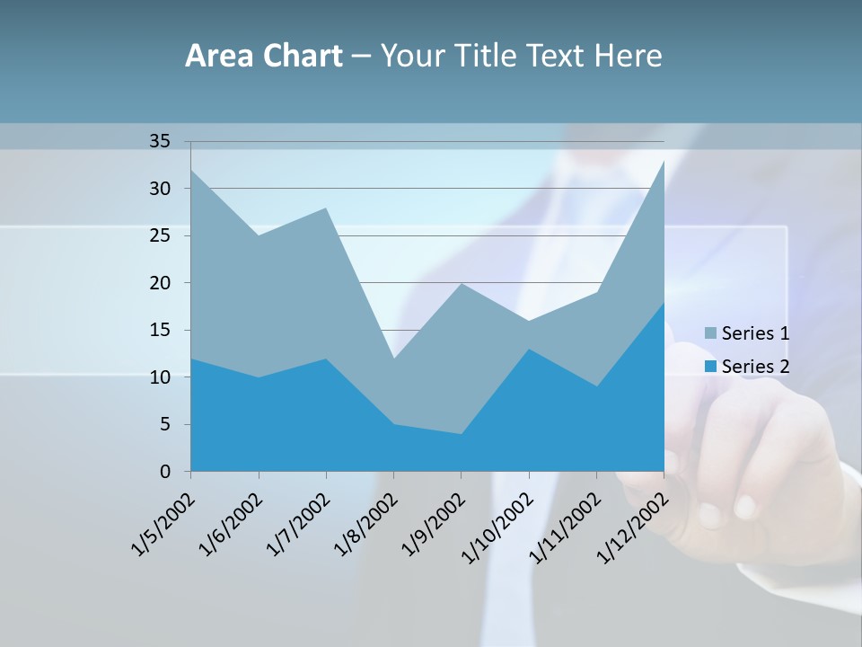 Business Hand Button PowerPoint Template