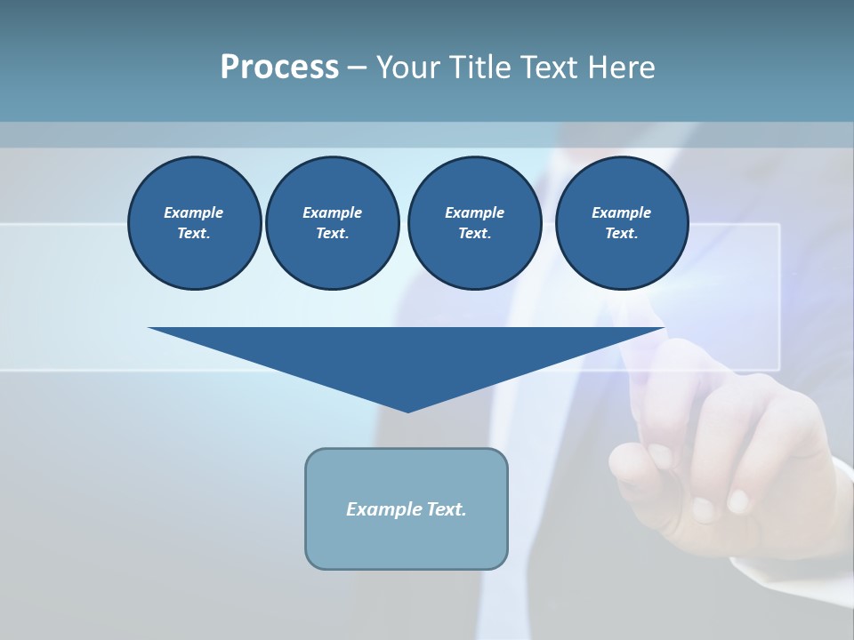 Business Hand Button PowerPoint Template