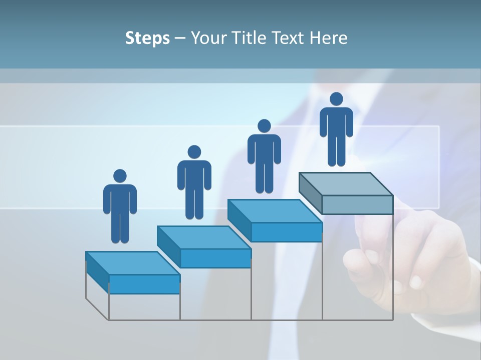Business Hand Button PowerPoint Template