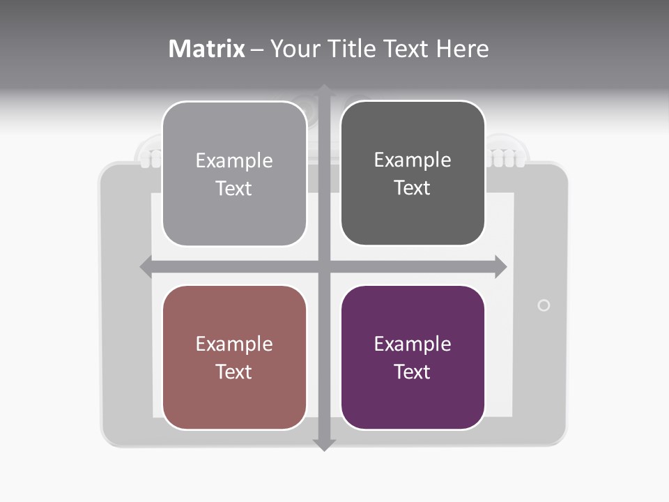 Robot Cyborg White PowerPoint Template