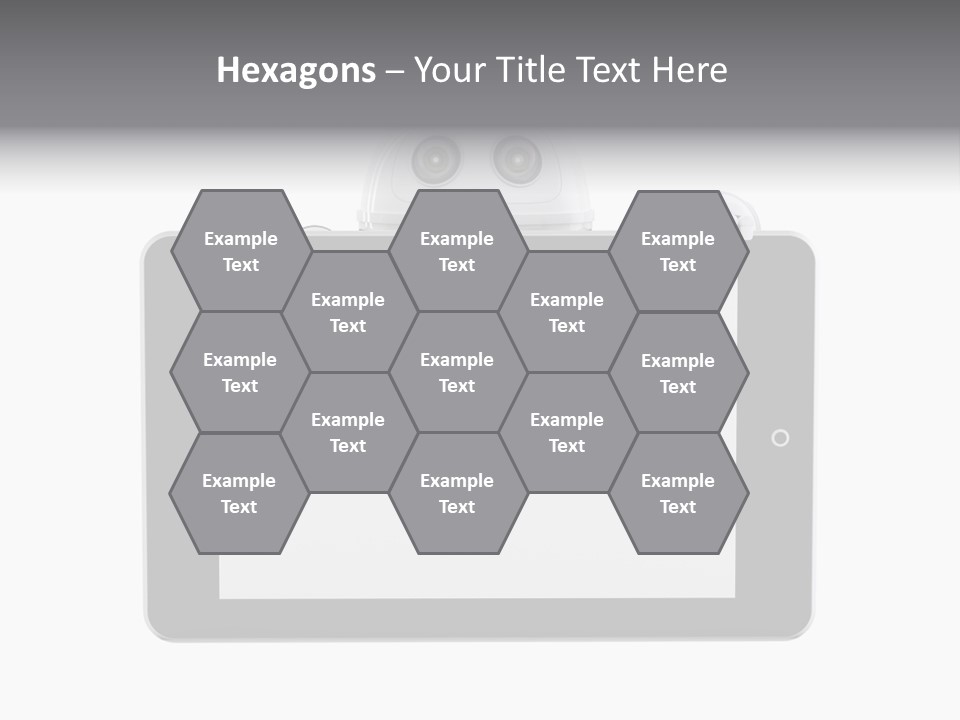 Robot Cyborg White PowerPoint Template